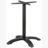 Base Roma 4 brazos aluminio negro