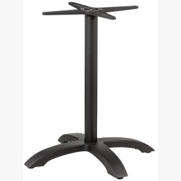 Base Roma 4 brazos aluminio negro