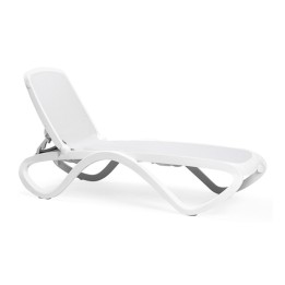 Tumbona Omega blanco tejido blanco