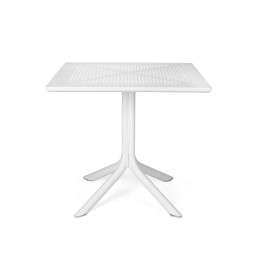 Mesa Clip 80x80 | Mesa terraza con pata central - Profesional
