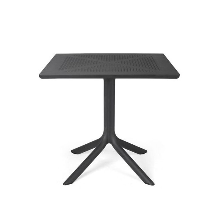 Mesa Clip 80x80 | Mesa terraza con pata central - Profesional