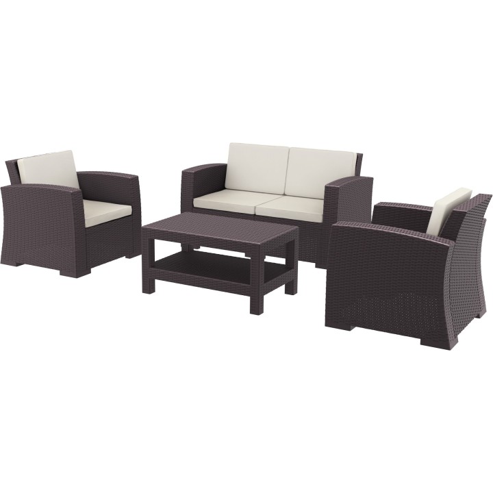 Conjunto Bahia sofas y mesas rattan