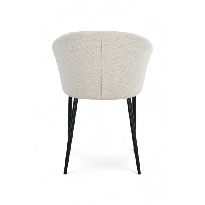 Sillas tapizadas comedor | Sillón Santa Pola - Sillón con patas negras