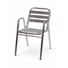 Silla Aluminio Barcelona | Mobiliario de Hostelería- Sillas apilables