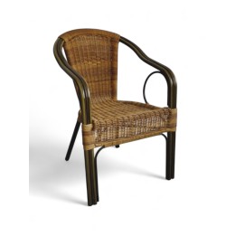 ▷Sillas de rattán para exterior bares y cafeterías - Sillón Bahamas
