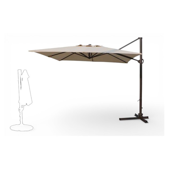 Parasol Mini-Electra 3x3m - Sillas y Mesas de madera FJM