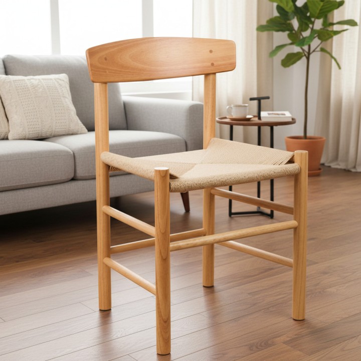Silla DANESA【Estilo Nórdico】 | Silla Réplica de la J39 de Mogensen