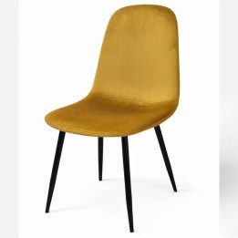 Silla  Molpo  Mostaza Ocre |Sillas Nórdicas tapizadas