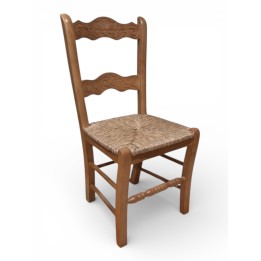 Silla Rondeña Tallada |silla rustica madera