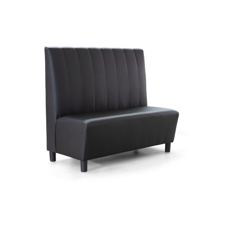 Sofá Lisboa a rayas tapizado -Sillas y Mesas de madera |Sofas vintage