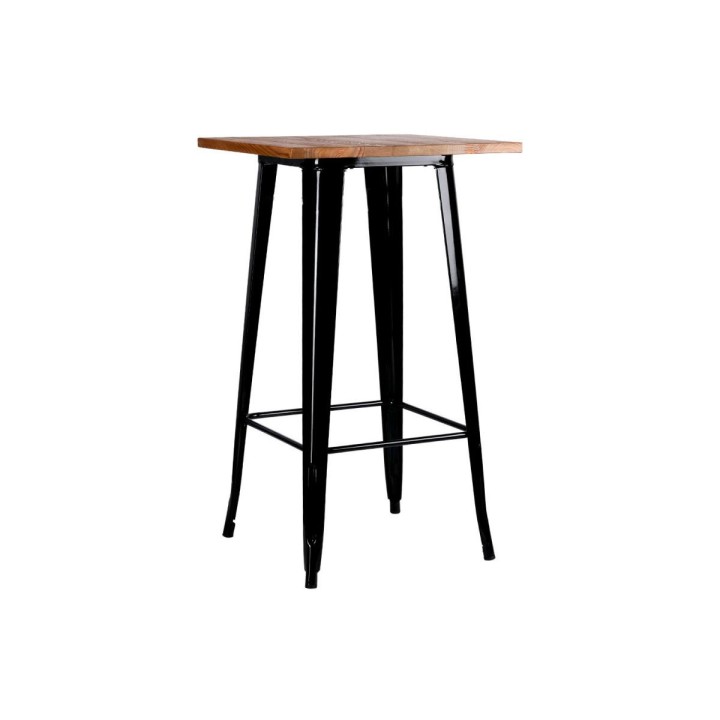 Mesa Alta Bar-Mesa Industrial tapa madera -Sillas y Mesas de madera