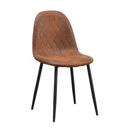 Silla Boro brown polipiel vintage |Sillas Nórdicas- Vintage