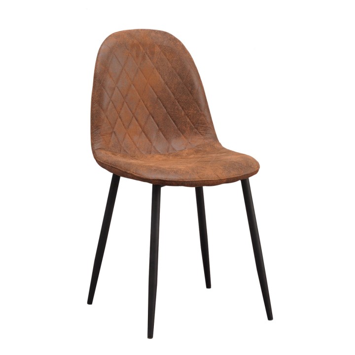 Silla Boro brown polipiel vintage |Sillas Nórdicas- Vintage