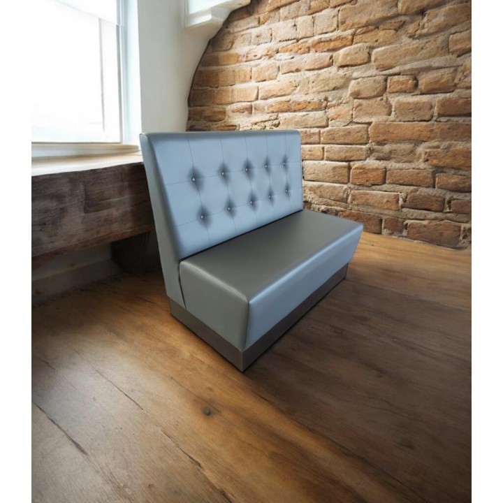 Banco tapizado capitone  - Sillas y Mesas de madera |Sofás para bares