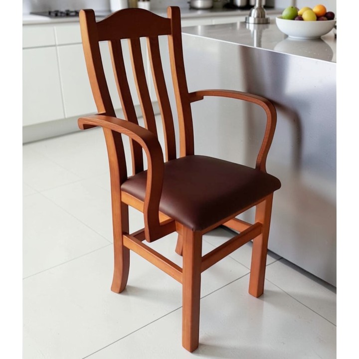 Sillas con brazos madera Segovia - Sillas y Mesas de madera