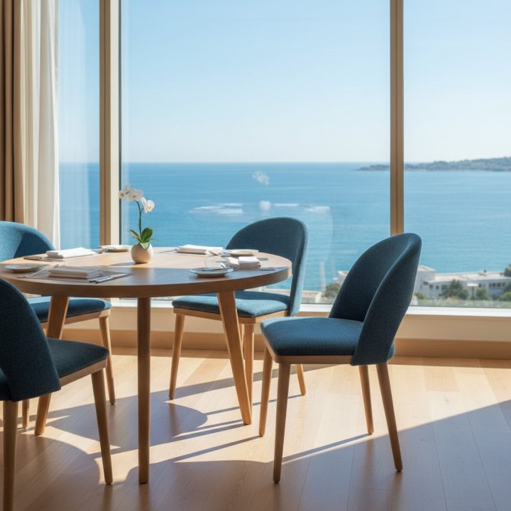 Silla tapizada maciza haya Amada - Mobiliario Hosteleria Hoteles