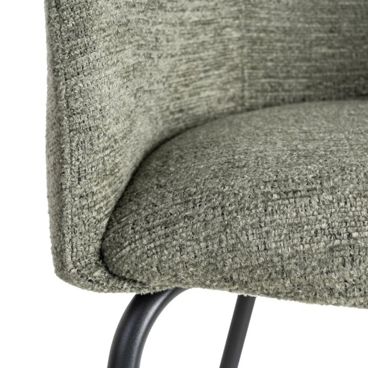 Silla Nuremberg tela verde| Mobiliario Retro|Sillas Industrial
