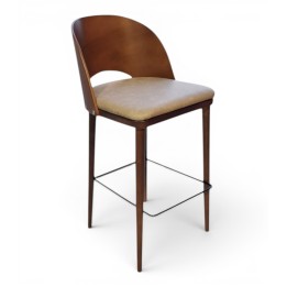Taburete Dana respaldo madera