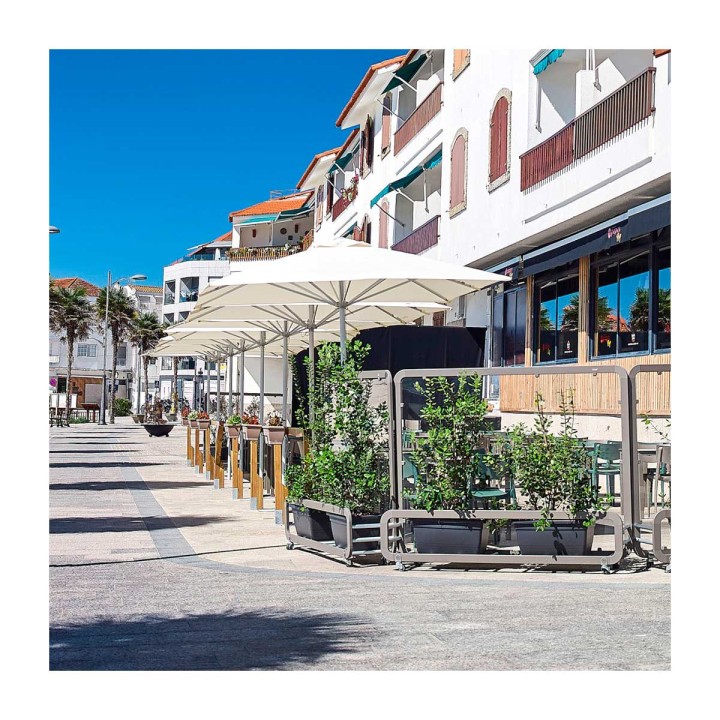 Parasol Costa Azul 3x3m Profesional - Sillas y Mesas de madera