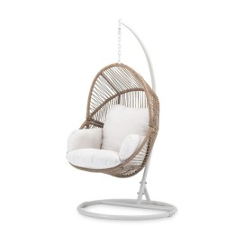Silla colgante Eagle con soporte Rattán marrón