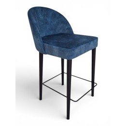 Taburete Amada asiento y respaldo tapizado