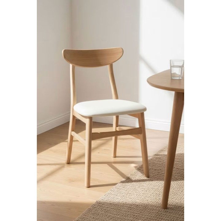 Comprar Pack 2 Sillas Zenit Madera Tapizada | Sillas y Mesas de madera