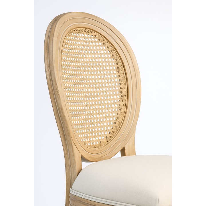 Sill LUIS XVI madera Olmo | Silla Palace Respaldo rejilla