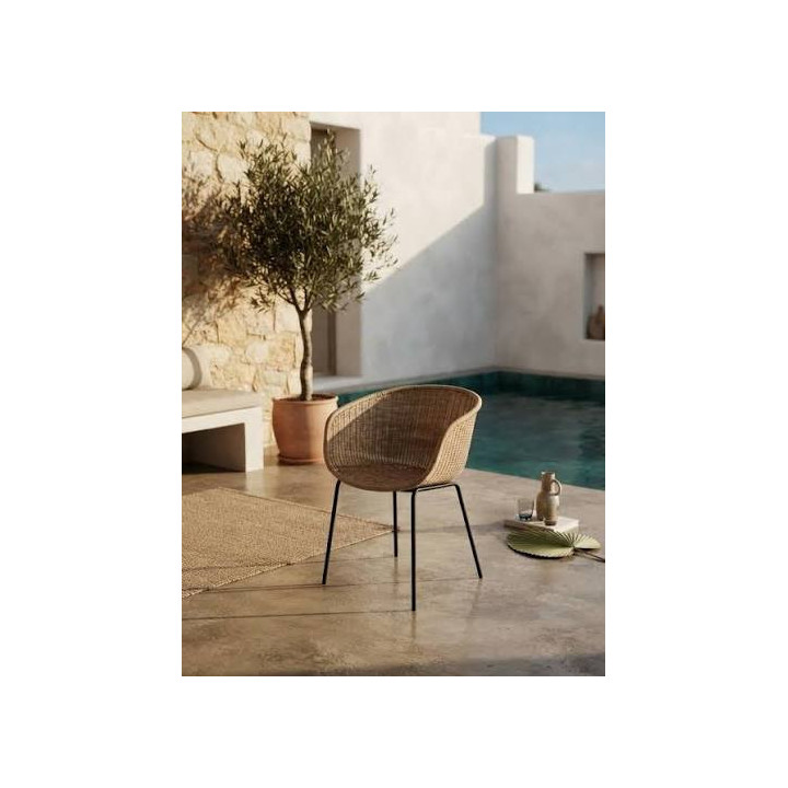 Compra el Sillón Duke | diseño premium de ratán y acero para terrazas