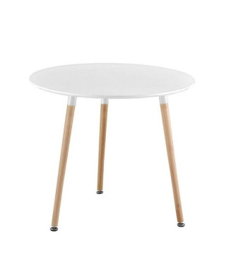Mesa Nórdica Eames Redonda Blanca 80 cm