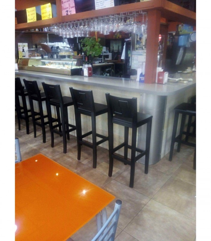 Taburete hostelería Génova | Taburete madera diseño- bares y restaurantes