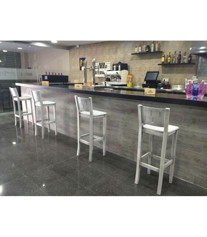Taburete hostelería Génova | Taburete madera diseño- bares y restaurantes