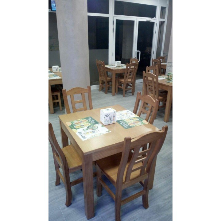 Mesa León|Mesa madera diseño esquinada