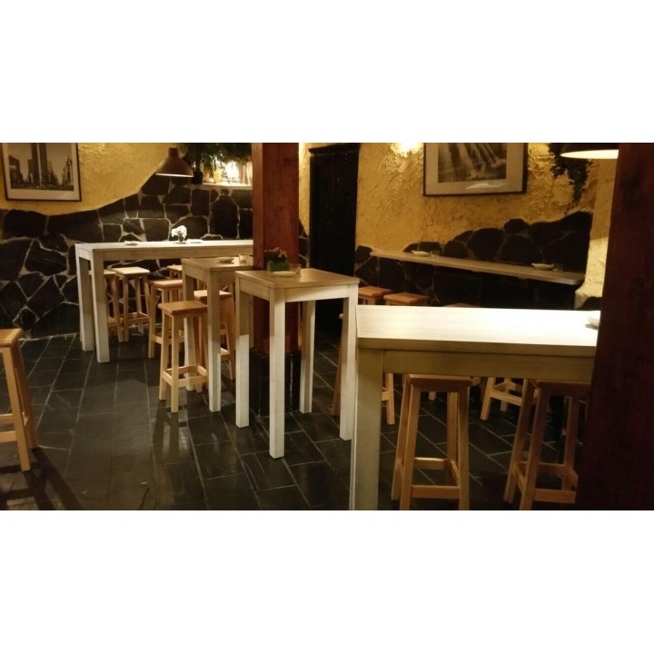 Mesa hostelería mod. 726|Mesa alta bar esquinada moderna