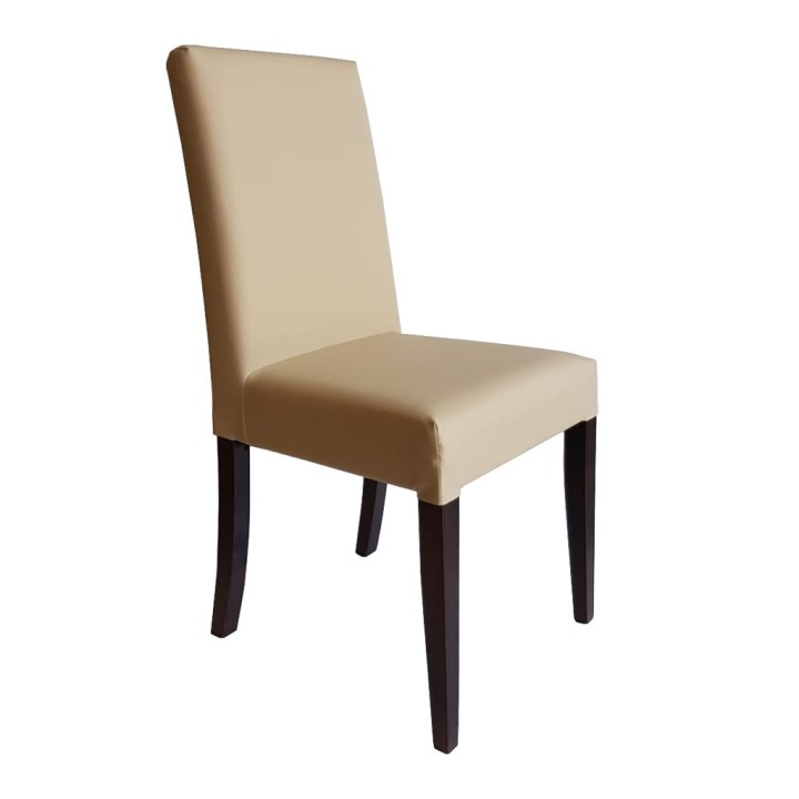 Silla Lucca Tapizada |Silla tapizada madera hoteles y bares