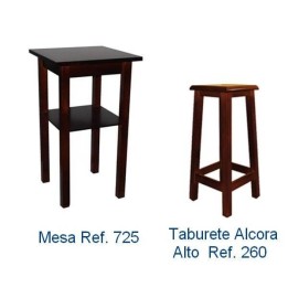 1 Mesa hostelería + 4 Taburetes hostelería 	|Pack para bares