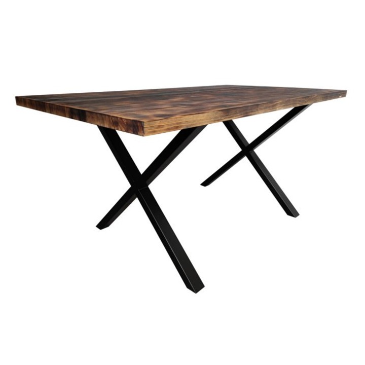 Mesa Lismore Efecto Quemado|Mesas Vintage madera macizas