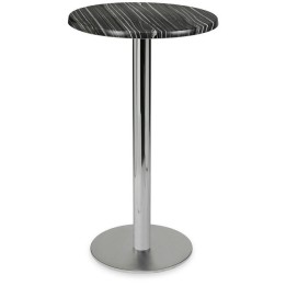  Mesa Cheste Alta Redonda Acero Inoxidable|Mobiliario Metalico Online