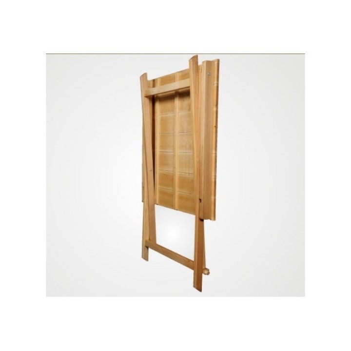 Mesa plegable cuadrada madera de haya- Mesas madera Eventos