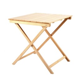 Mesa plegable cuadrada madera de haya- Mesas madera Eventos