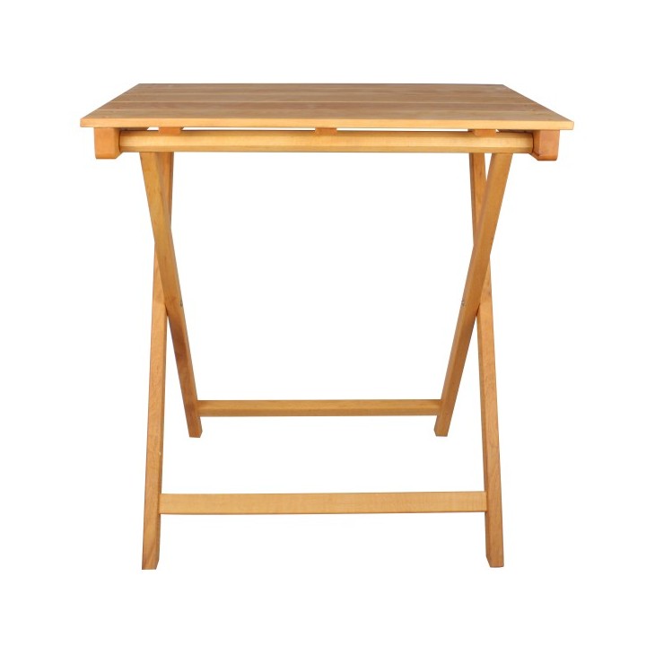 Mesa plegable cuadrada madera de haya- Mesas madera Eventos