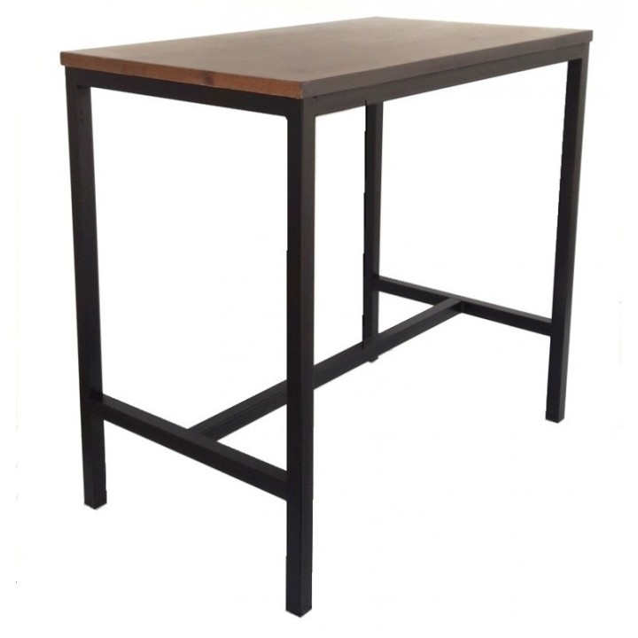 Mesa Isla Alta Hierro y Tablero Madera|Mesas Vintages