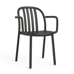 Silla Sun con brazos| Sillas de plástico diseño para exterior interior
