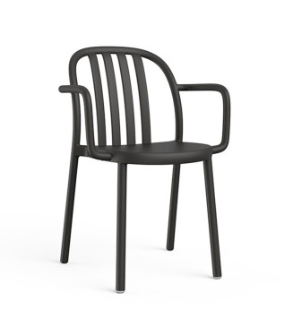 Silla Sun con brazos| Sillas de plástico diseño para exterior interior