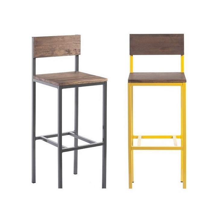 Taburete Van Gogh respaldo |Mobiliario hosteleria vintage