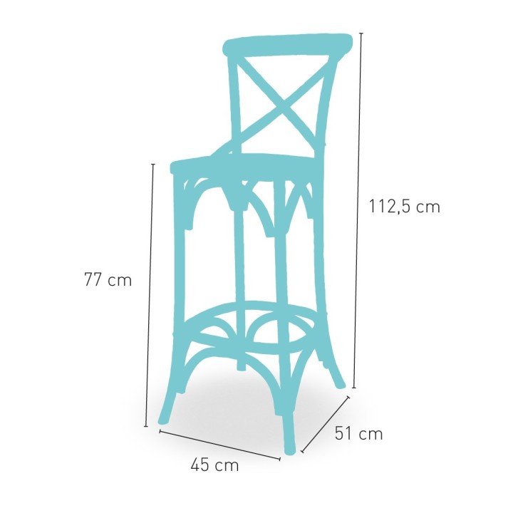 Taburete Thonet Elba-Taburetes retro cocinas y bares