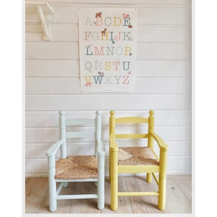 Sillón de madera infantil|Fabricado con pino macizo español