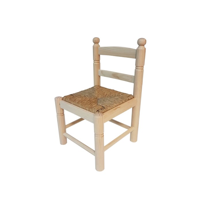 PacK Infantil Mesa +2 sillas madera anea| Mobiliario Infantil artesano madera pino macizo