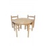 PacK Infantil Mesa +2 sillas madera anea| Mobiliario Infantil artesano madera pino macizo