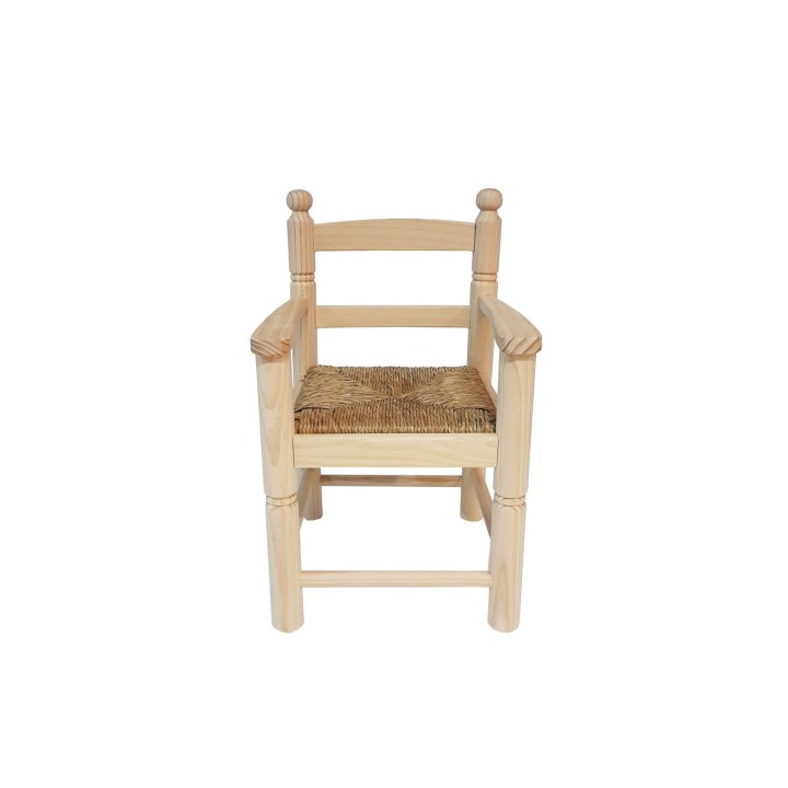 PacK Infantil Mesa +2 sillas madera anea| Mobiliario Infantil artesano madera pino macizo
