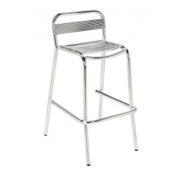 Taburete Aluminio respaldo  |Sillas y Mesas de madera- Taburetes Online